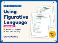 Using Figurative Language Worksheet – 2nd Grade Context Clues Practice preview