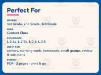 Using Figurative Language Worksheet – 2nd Grade Context Clues Practice preview 6