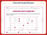 Using Latitude and Longitude Worksheet – 5th Grade Geography & Maps preview 4
