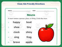 Using Nouns Worksheet – 1st Grade Grammar Practice + Answer Key preview 4