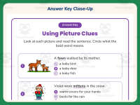 Using Picture Clues Worksheet – 1st Grade Context Clues Practice preview 7