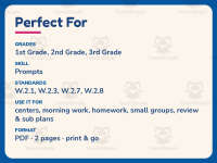 Using Resources to Answer Questions Worksheet – 2nd Grade Prompts preview 6