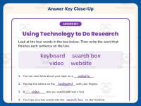 Using Technology to Do Research Worksheet – 2nd Grade Prompts Practice preview 7