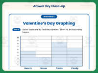 Valentine’s Day Graphing Worksheet – 1st Grade Subtraction Practice preview 7