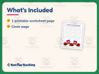 Valentine’s Day Roses and Bells Paper – 1st Grade Themed Writing Paper preview 5