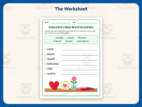 Valentine’s Day Word Scramble Worksheet – 2nd Grade Spelling Practice preview 2