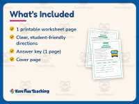Verb City Worksheet – 2nd Grade Verbs Practice + Answer Key preview 5