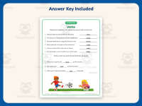 Verb Completing Sentences Worksheet – 2nd Grade Verbs Practice preview 3