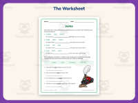 Verb Fill in the Blank Worksheet – 3rd Grade Verbs Practice preview 2