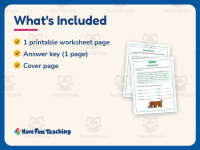Verb Searching Worksheet – 2nd Grade Verbs Practice + Answer Key preview 5