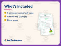 Verb Sentences Worksheet – 3rd Grade Verbs Practice + Answer Key preview 5