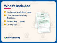 Verb Story Search Worksheet – 2nd Grade Verbs Practice + Answer Key preview 5