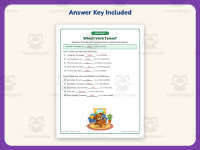 Verb Tenses Fill in the Blank Worksheet – 3rd Grade Verbs Practice preview 3