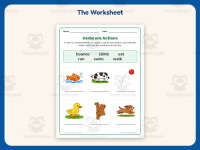 Verbs are Actions Verb Worksheet – 2nd Grade Grammar Practice preview 2