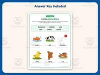 Verbs are Actions Verb Worksheet – 2nd Grade Grammar Practice preview 3
