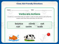 Verbs are Actions Verb Worksheet – 2nd Grade Grammar Practice preview 4