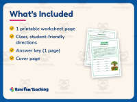 Verbs Story Search Worksheet – 2nd Grade Grammar Practice + Answer Key preview 5