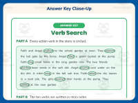 Verbs Story Search Worksheet – 2nd Grade Grammar Practice + Answer Key preview 7