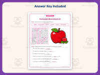 Vermont Word Search Worksheet – 3rd Grade States Practice + Answer Key preview 3