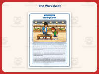Visiting Korea Reading Comprehension Worksheet – 5th Grade Places preview 2