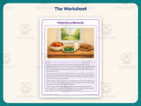Vitamins and Minerals Health and Fitness Worksheet – 4th Grade preview 2