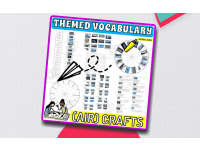 Vocabulary with Flash Cards | Crossword Wordsearch Anagram (AIR)CRAFTS preview