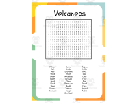 Volcanoes Word Search and Word Scramble Worksheets | Earth Science preview
