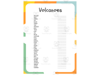Volcanoes Word Search and Word Scramble Worksheets | Earth Science preview 2