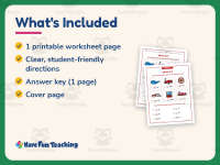 W or WH Worksheet – 1st Grade Consonants & Digraphs Practice preview 5