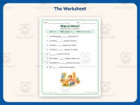 Was Were Fill in the Blanks Worksheet – 2nd Grade Verbs Practice preview 2