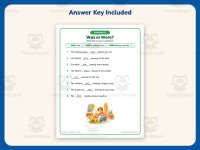 Was Were Fill in the Blanks Worksheet – 2nd Grade Verbs Practice preview 3