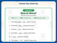 Was Were Fill in the Blanks Worksheet – 2nd Grade Verbs Practice preview 7