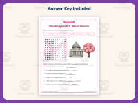 Washington D.C. Word Search Worksheet – 3rd Grade States Practice preview 3