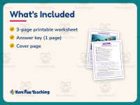 Watching Penguins Reading Comprehension Worksheet – 4th Grade Animals preview 5