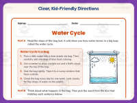 Water Cycle Experiment Worksheet – 3rd Grade Environments & Weather preview 4