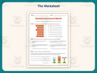Weather Instruments Match Worksheet – 4th Grade Water Cycle Practice preview 2