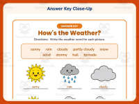 Weather Names Worksheet – Kindergarten Science Practice + Answer Key preview 7