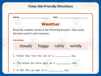 Weather Writing Worksheet – 2nd Grade Science Practice + Answer Key preview 4