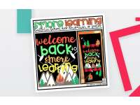 Welcome Back to S'more Learning Bulletin Board Kit, Door Decoration Set, or Poster preview