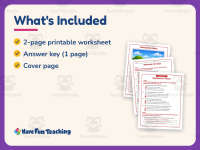 Welcome to Texas Reading Comprehension Worksheet – 3rd Grade States preview 5
