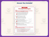 Welcome to Washington Reading Comprehension Worksheet – 3rd Grade preview 3