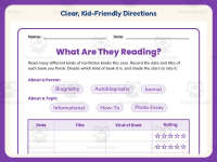 What Are They Reading Assessment Worksheet – 3rd Grade Genres Practice preview 4