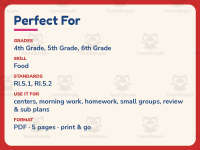 What is Kimchi? Reading Comprehension Worksheet – 5th Grade Food preview 6
