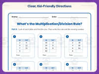 What is the Multiplication Division Rule Worksheet – 3rd Grade preview 4