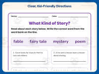 What Kind of Story Worksheet – 2nd Grade Genres Practice + Answer Key preview 4