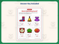 What’s the Ending Sound? Worksheet – 1st Grade Consonants Practice preview 3