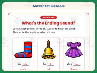 What’s the Ending Sound? Worksheet – 1st Grade Consonants Practice preview 7
