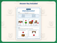What’s the Location Worksheet – 1st Grade Positions & Prepositions preview 3
