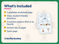 What’s the Location Worksheet – 1st Grade Positions & Prepositions preview 5