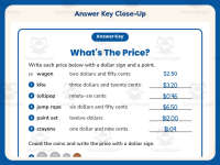 Whats the Price Worksheet – 2nd Grade Money Practice + Answer Key preview 7